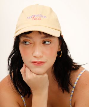 boné aba curva mucho loca - amarelo