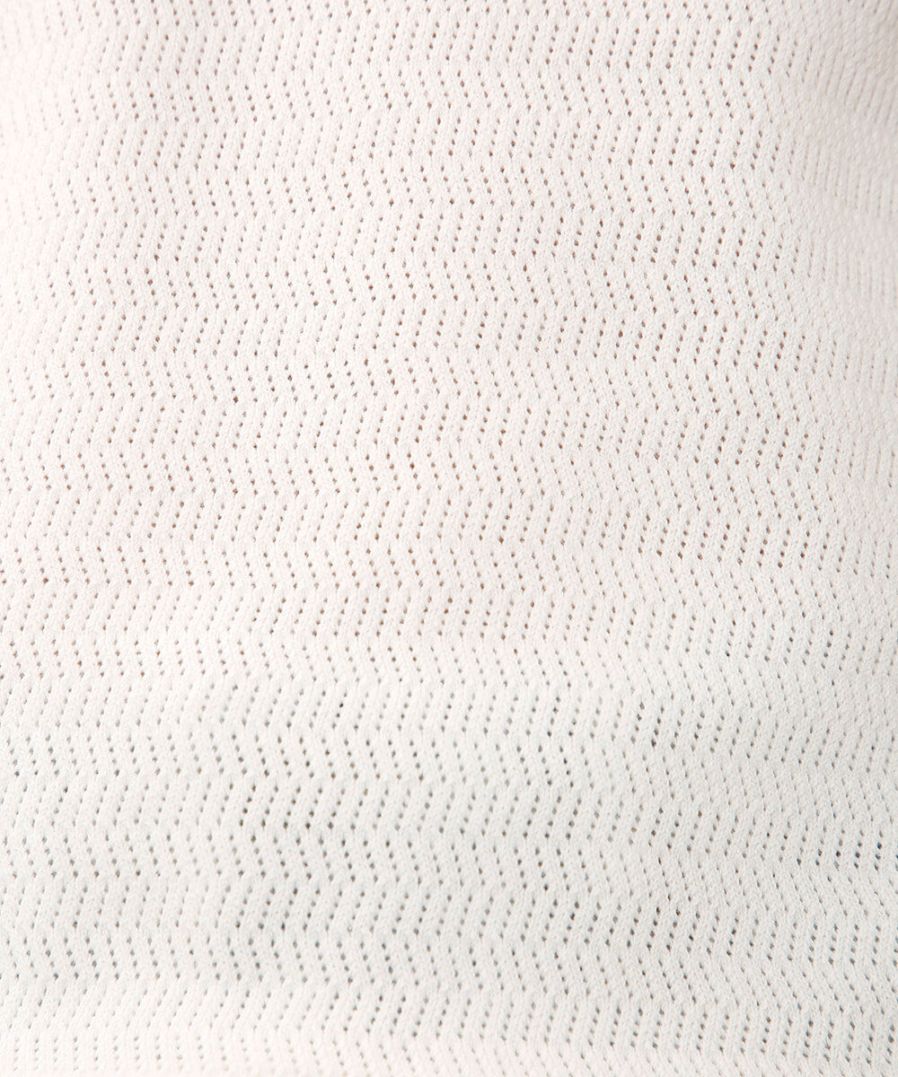 polo de tricot manga curta off white