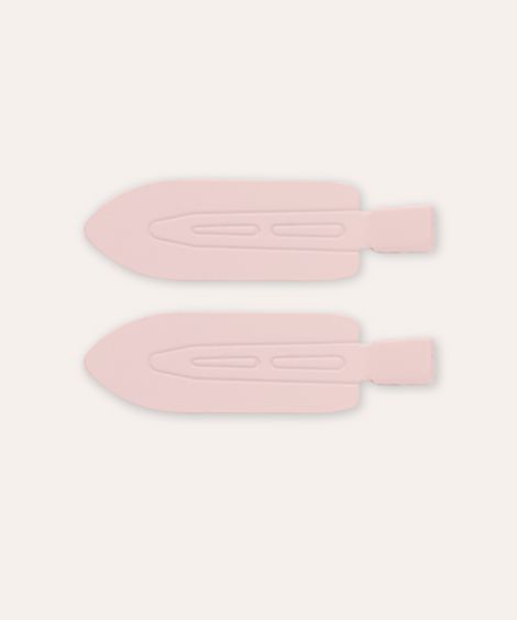 kit de 2 presilhas de cabelo clips infantis rosa