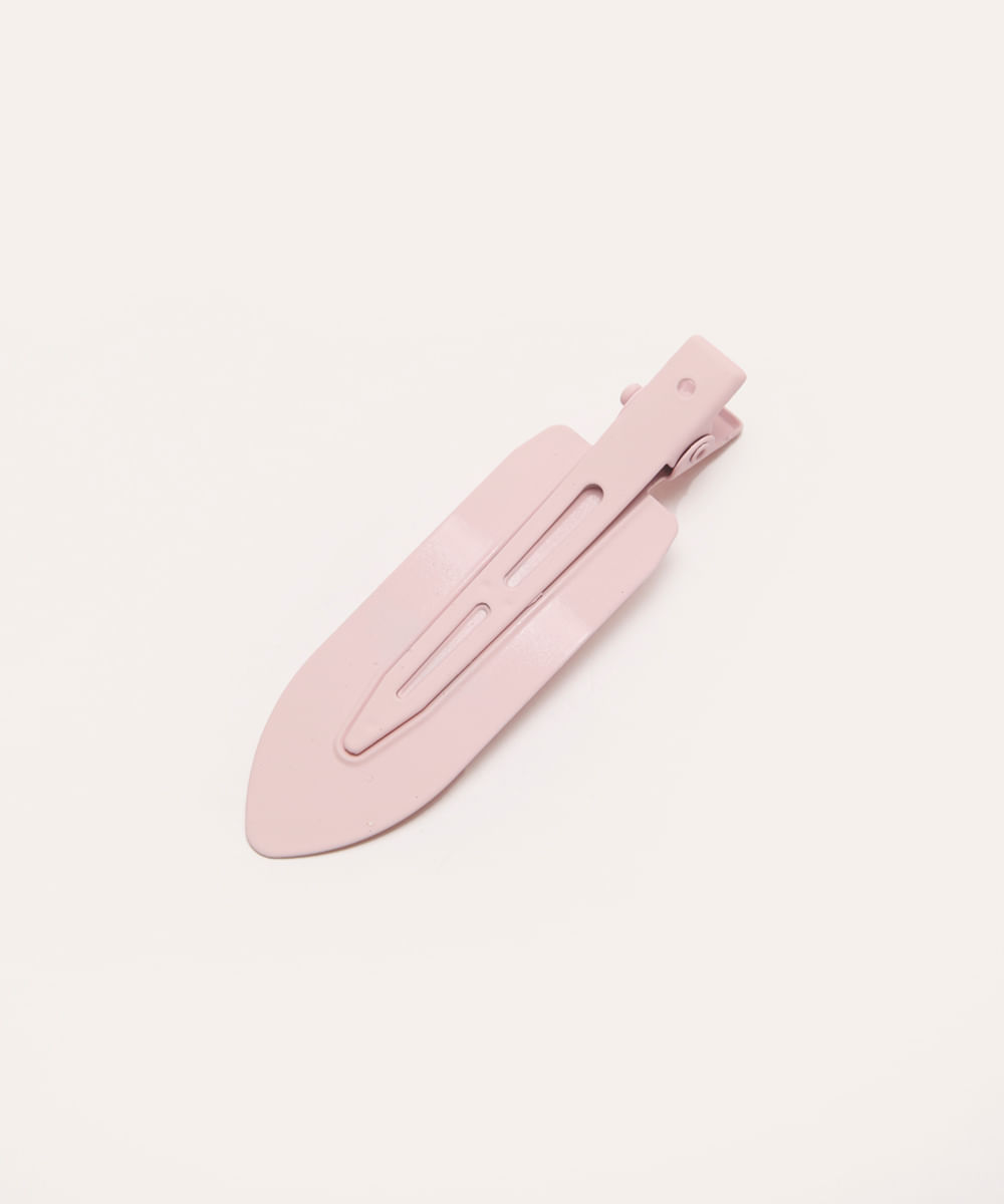 kit de 2 presilhas de cabelo clips infantis rosa