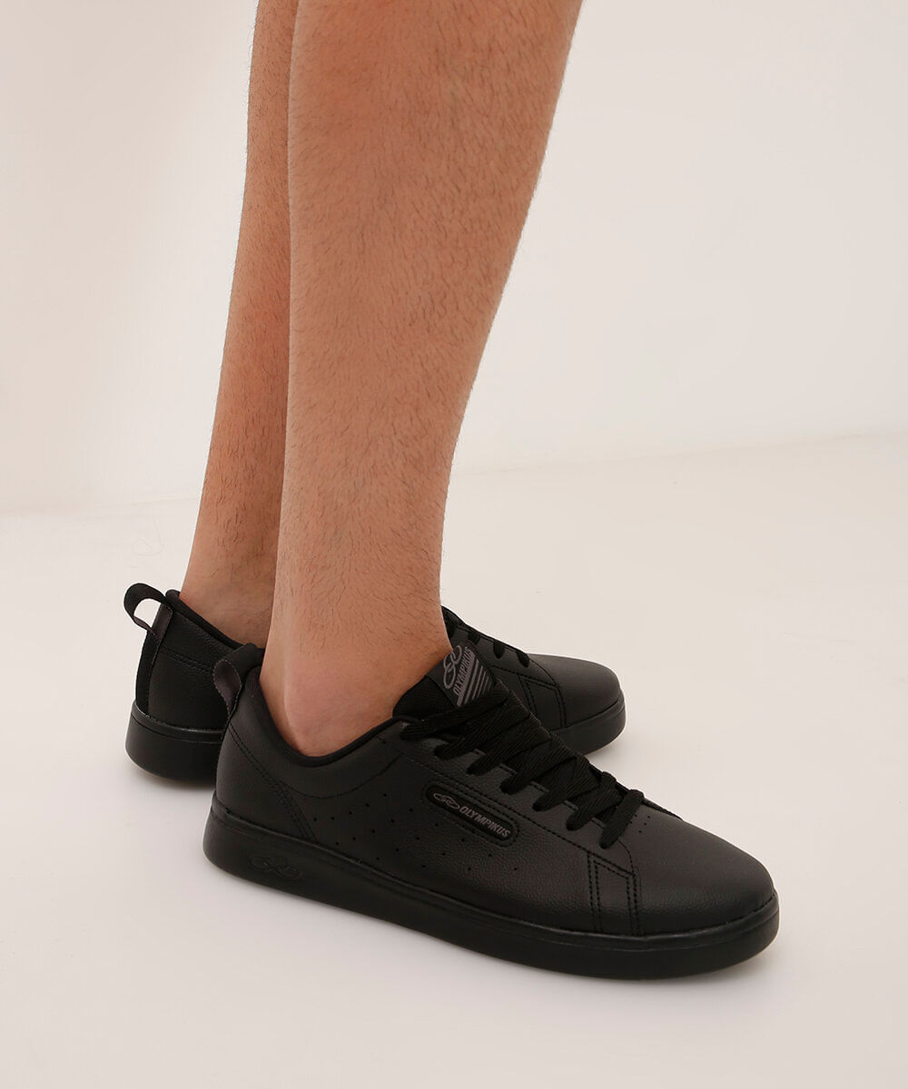 tênis olympikus casual cano baixo preto