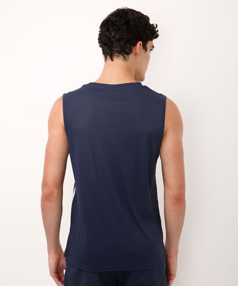 regata esportiva machão com listras azul