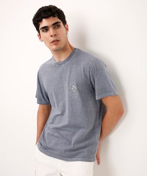 camiseta comfort de algodão venice beach azul