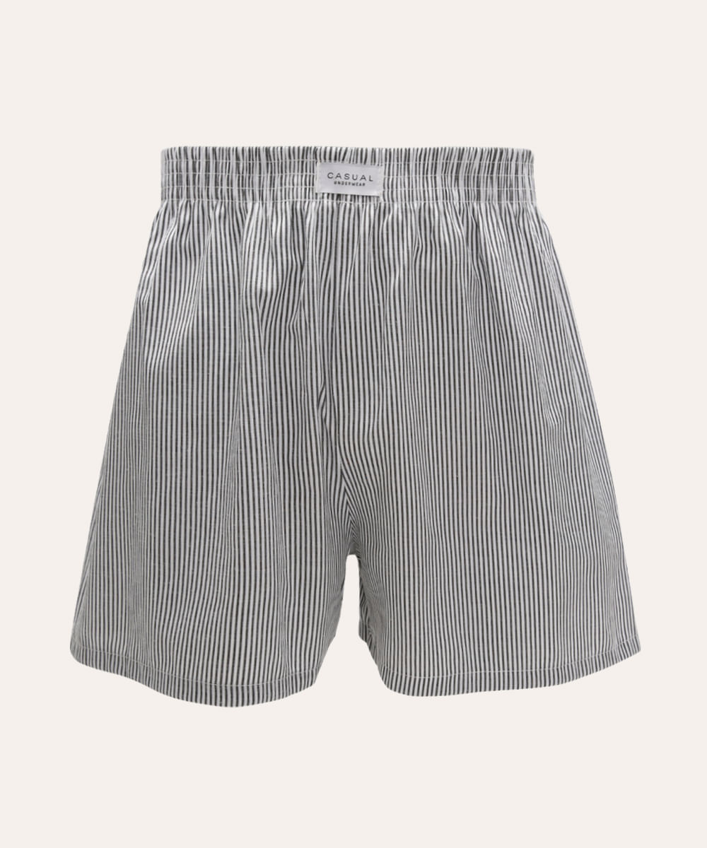 cueca samba canção listrada preta