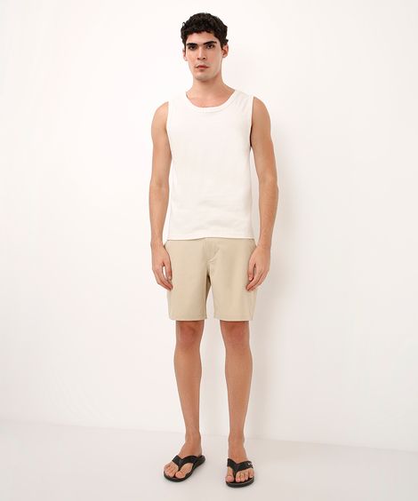 short boardshort reto bege