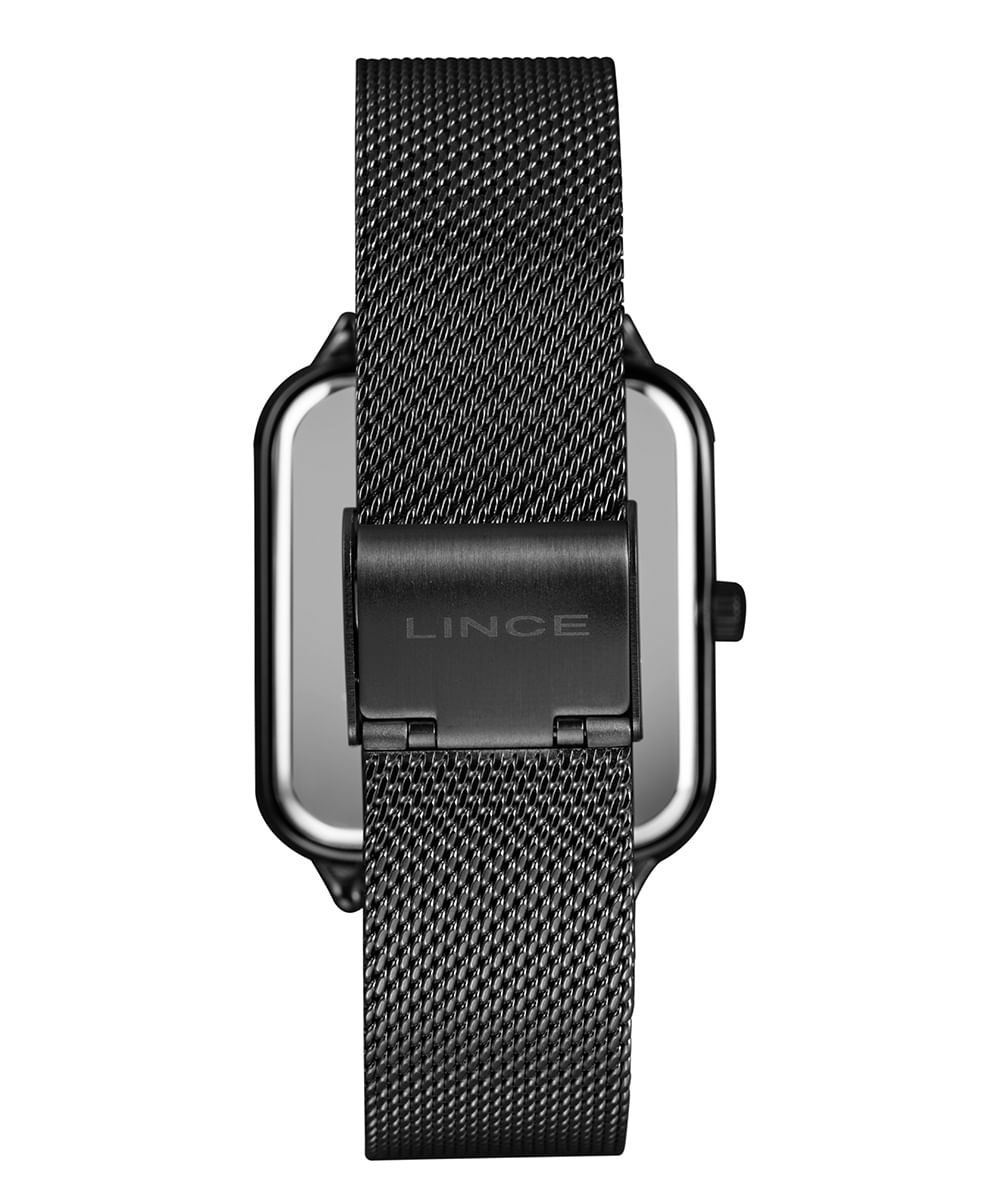 kit relógio analógico masculino lince mqna213l34ka7qpgpx preto