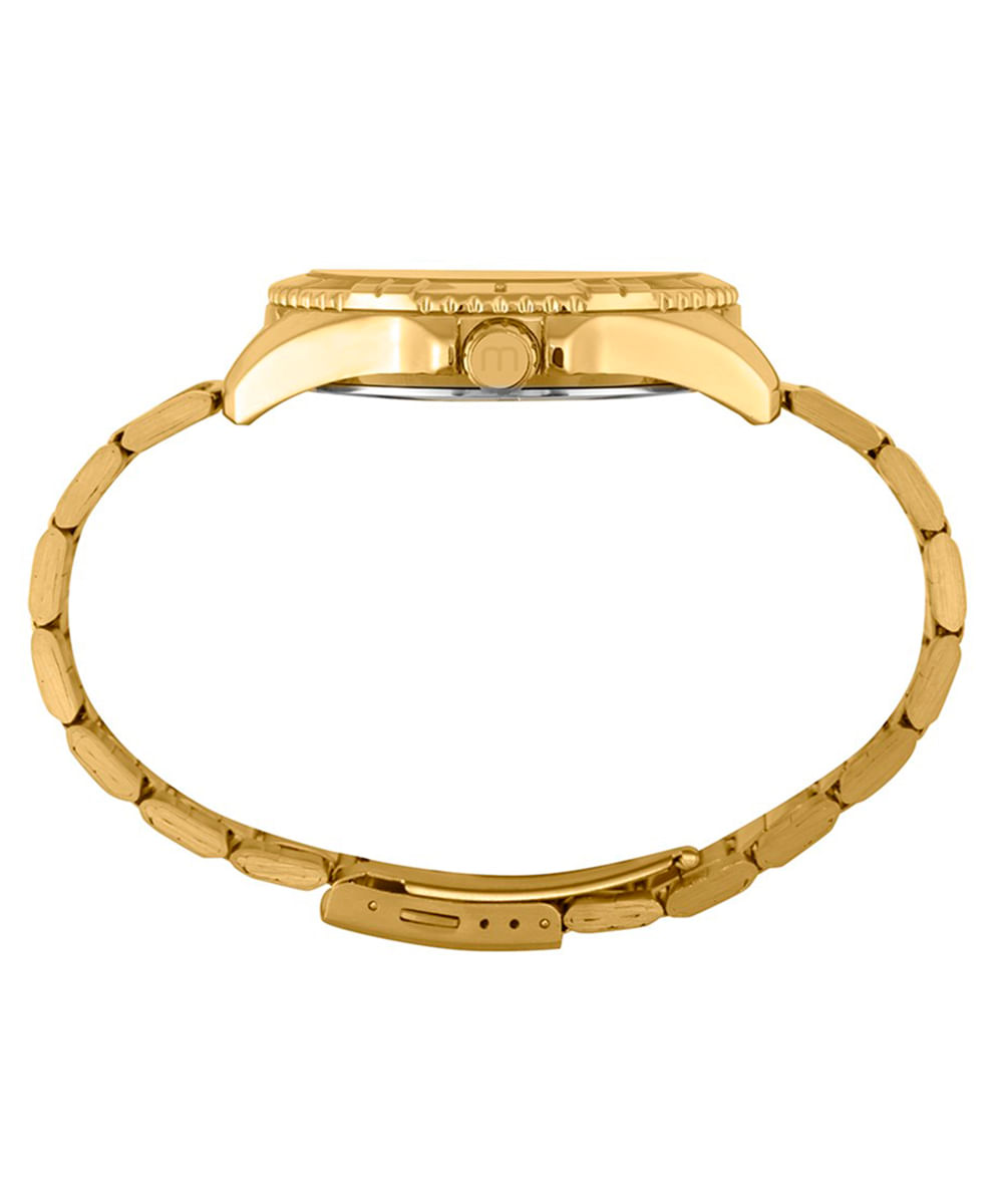 kit relógio analógico masculino mondaine 32637gpmvde2k dourado