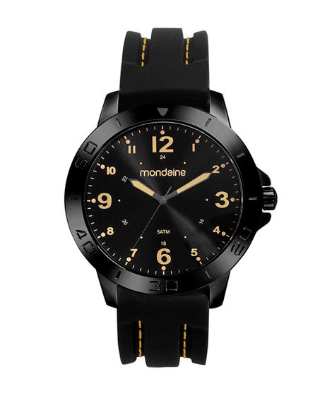 kit relógio analógico masculino mondaine 99698gpmvpi2kt preto
