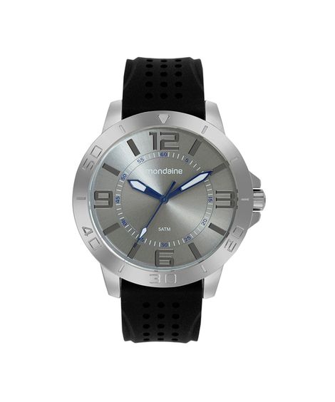 kit relógio analógico masculino mondaine 99776g0mvni1k prateado