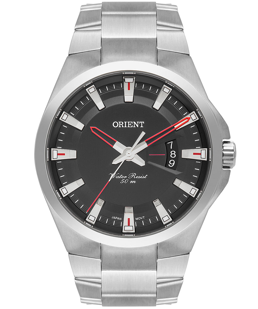 relógio analógico masculino orient mbss1404p1sx prateado