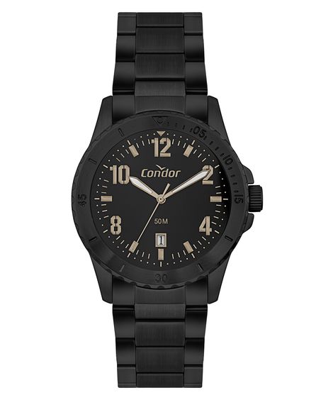 relógio masculino analógico condor co2115mywk4p preto