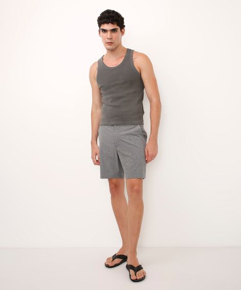 short boardshort reto cinza