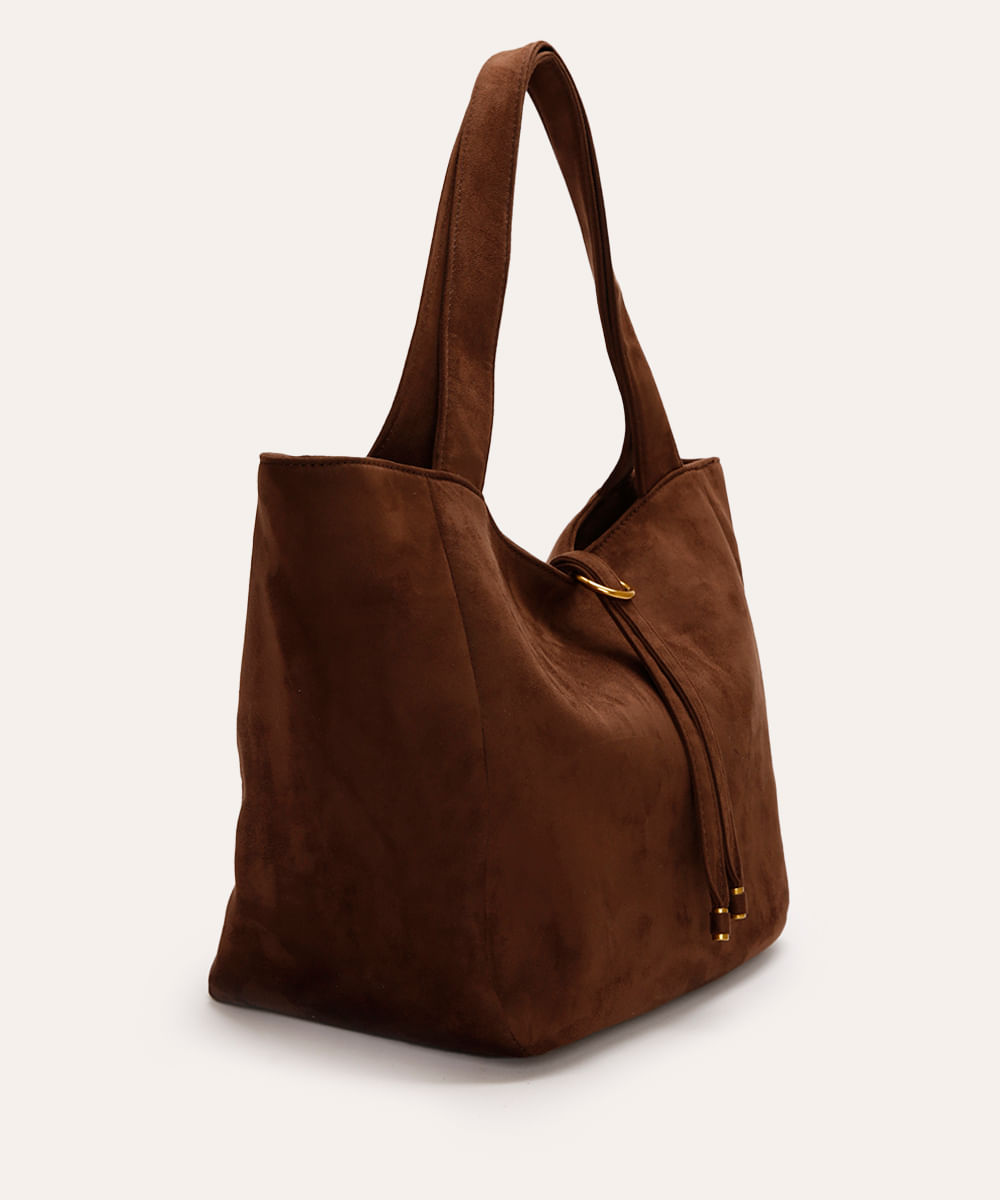 bolsa tote texturizada mindset marrom