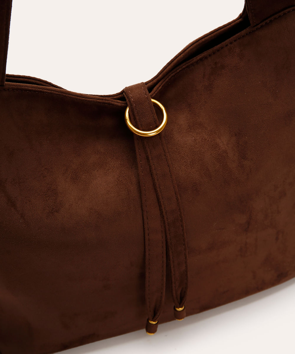 bolsa tote texturizada mindset marrom