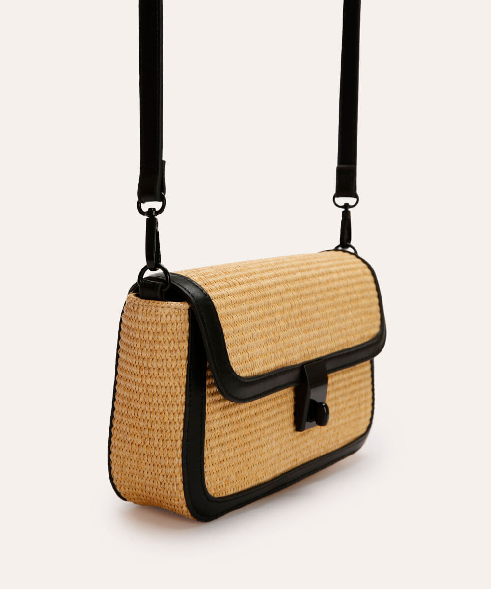 bolsa transversal texturizada mindset bege