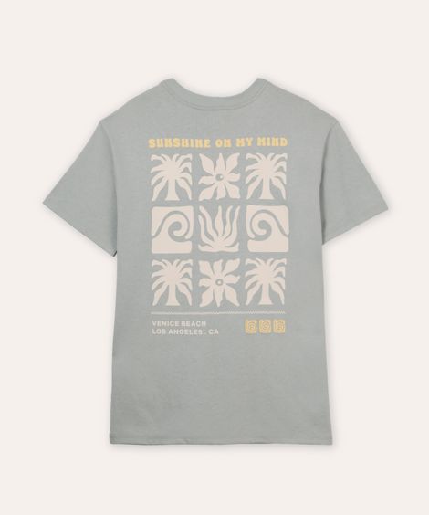 camiseta oversized de algodão juvenil sunshine azul