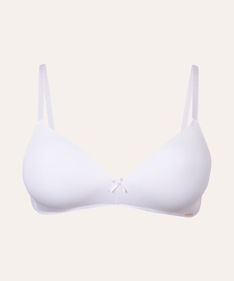 sutiã meia taça com renda off white