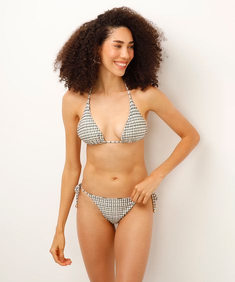 biquíni calcinha tanga dupla face folhagens verde