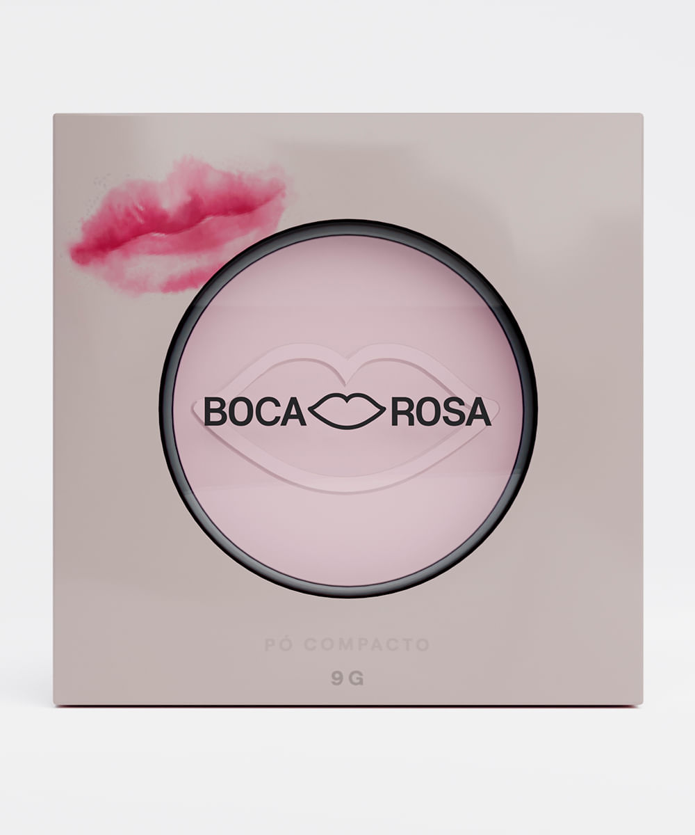 pó compacto translúcido boca rosa jujuba