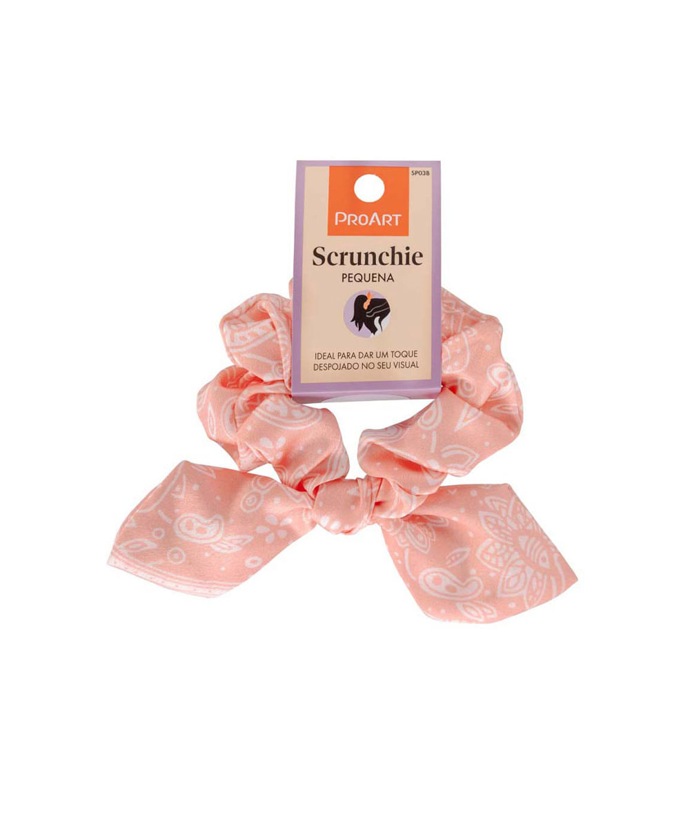scrunchie elástico de cabelo proart pequeno laranja