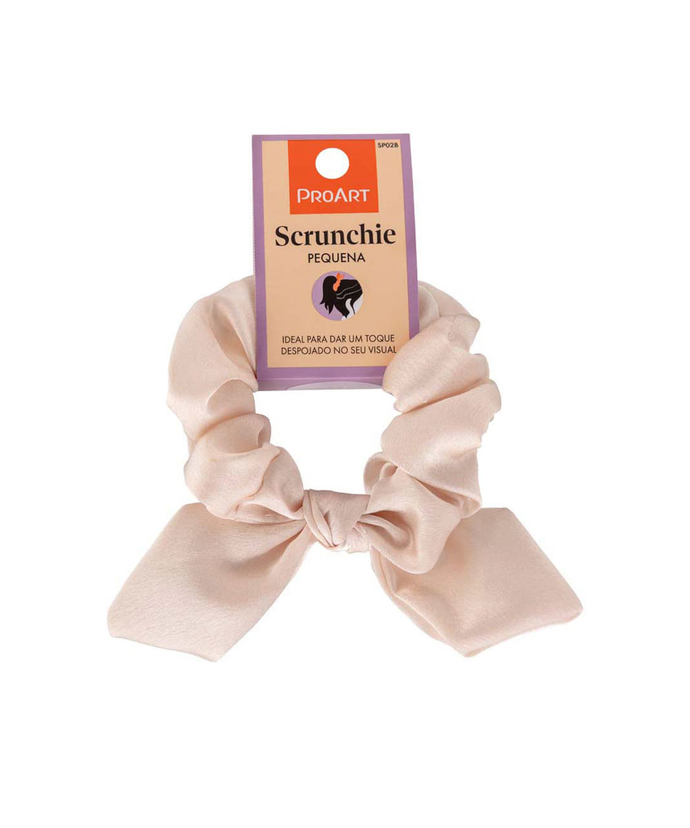 scrunchie elástico de cabelo proart pequeno bege