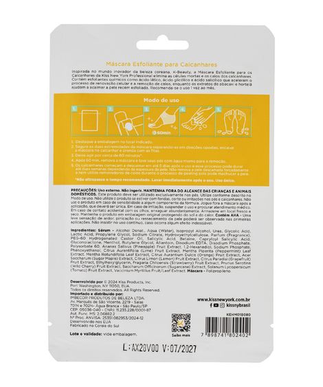 máscara esfoliante corporal heel kiss new york