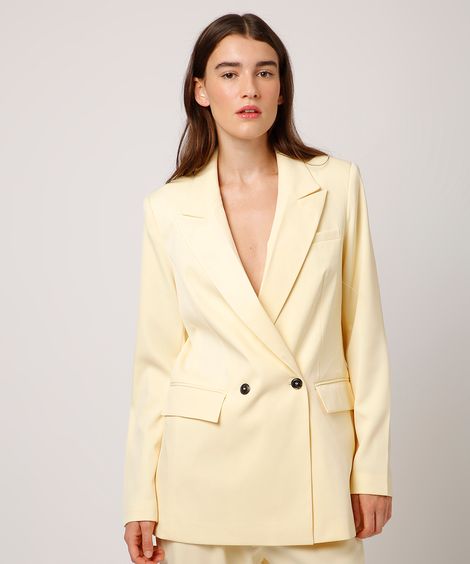 blazer alfaiataria mindset amarelo
