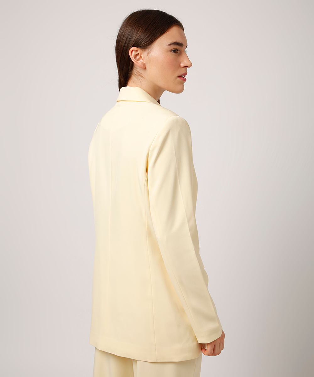 blazer alfaiataria mindset amarelo