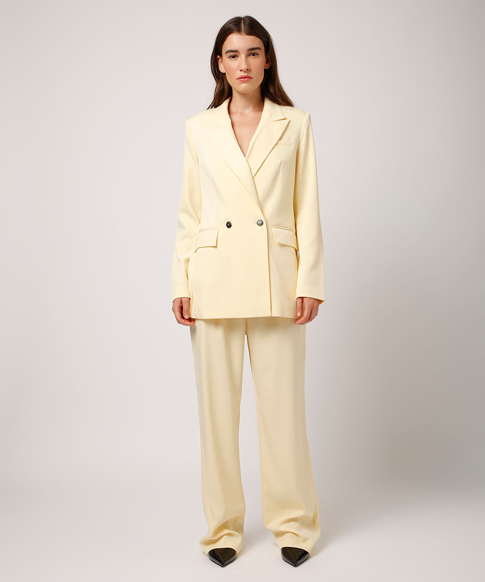 blazer alfaiataria mindset amarelo