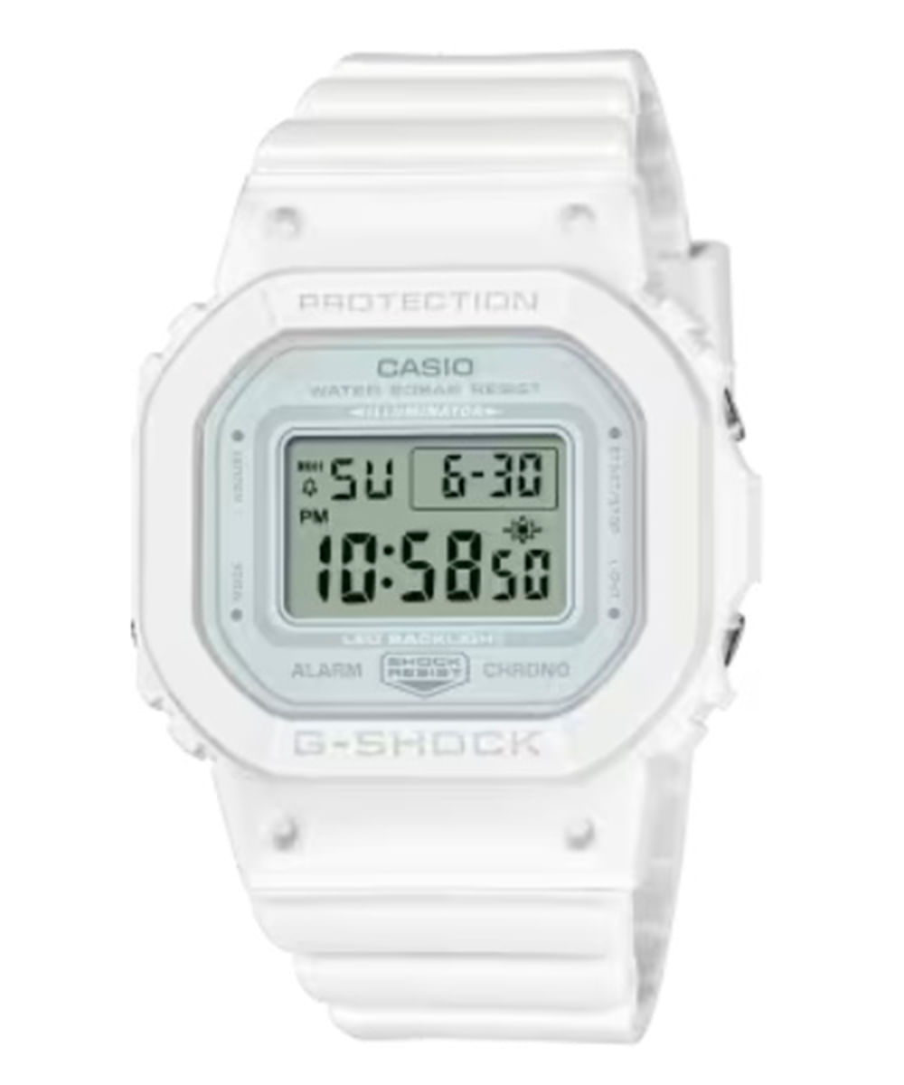 relógio g-shock casio feminino digital gmd-s5600ba-7dr branco