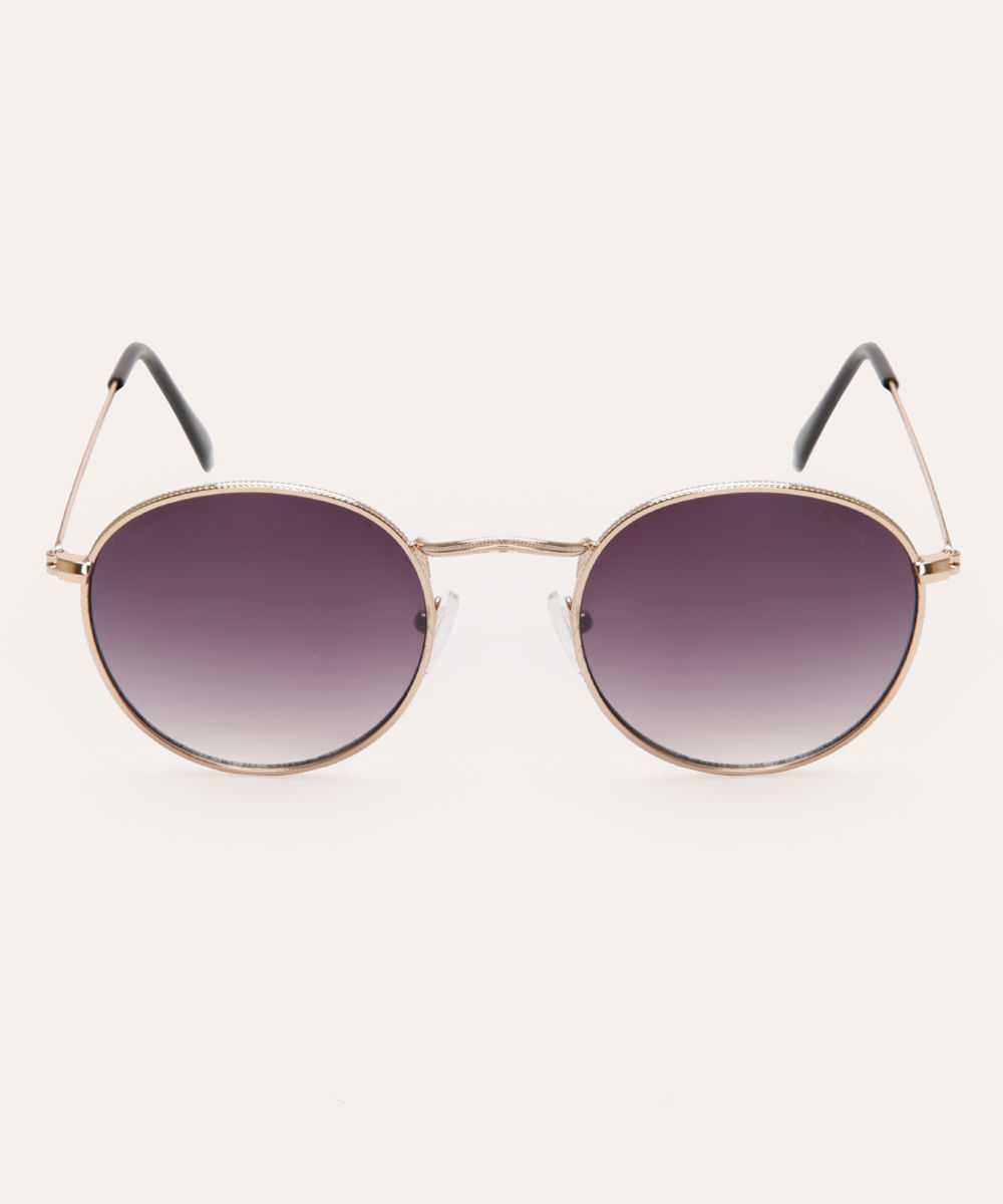 óculos de sol oval triton dourado