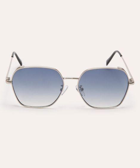 óculos de sol oval triton prateado