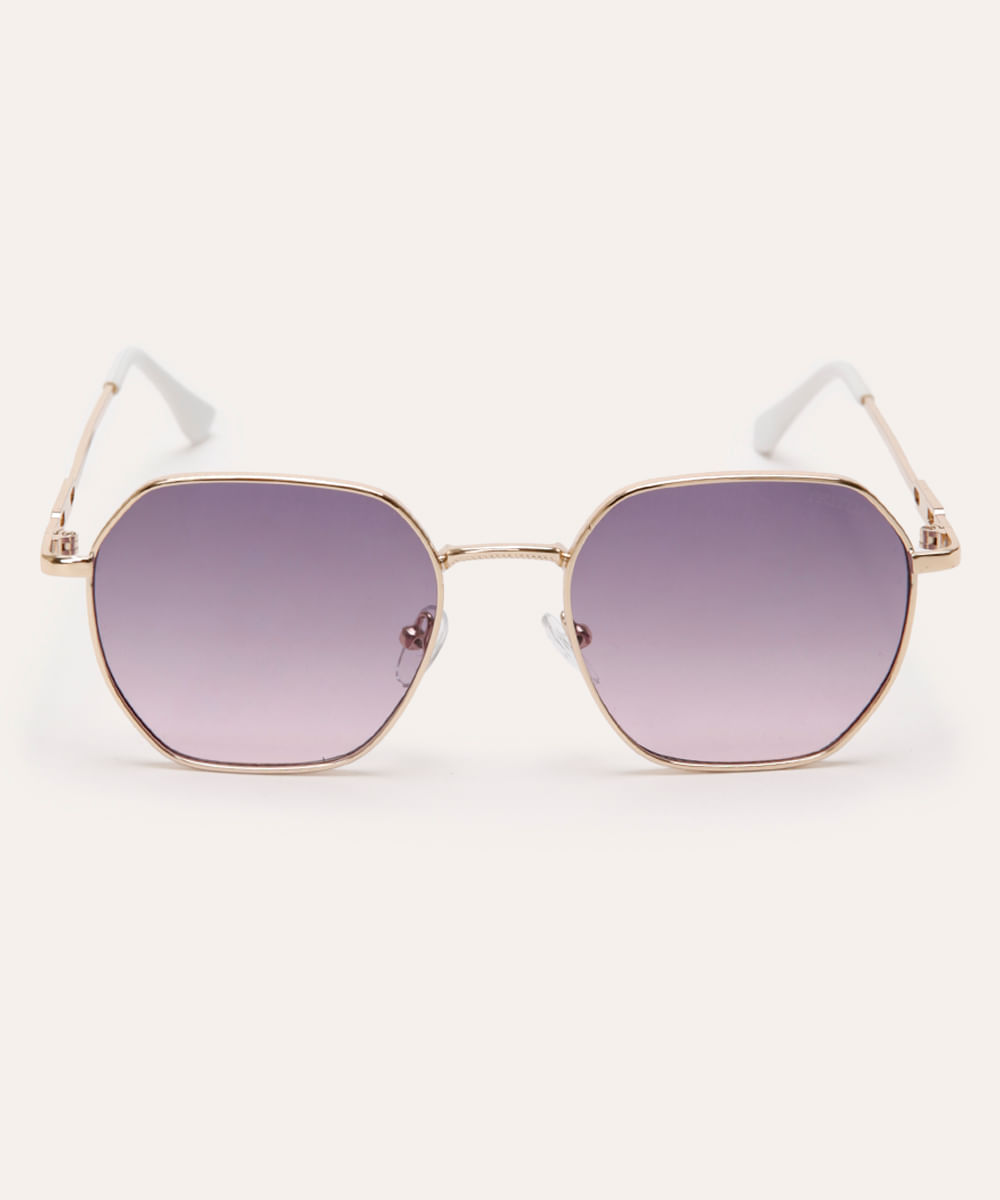 óculos de sol oval triton dourado