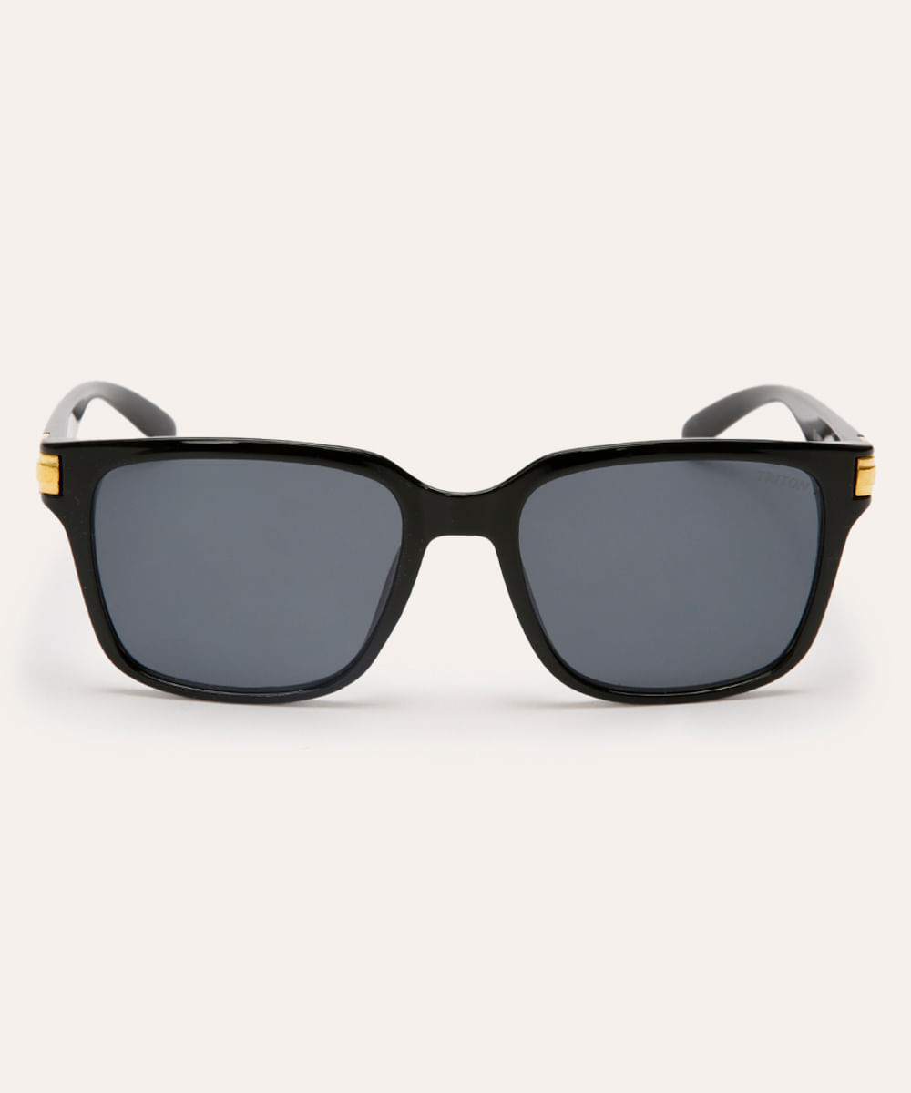 óculos de sol quadrado triton preto