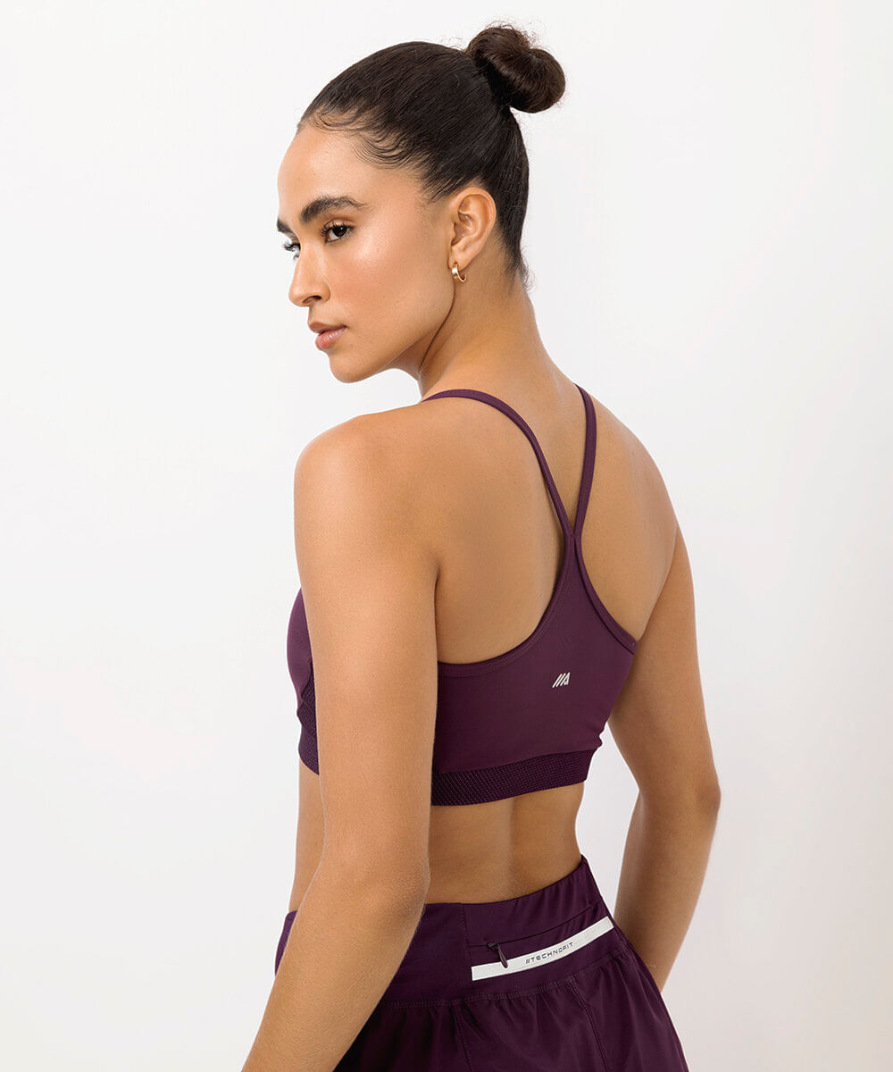 top esportivo de poliamida speed roxo
