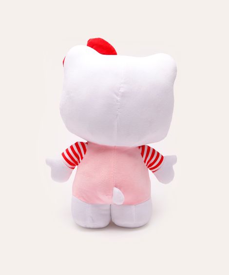 almofada de pelúcia hello kitty branca