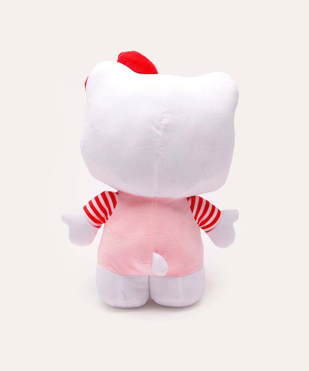 almofada de pelúcia hello kitty branca