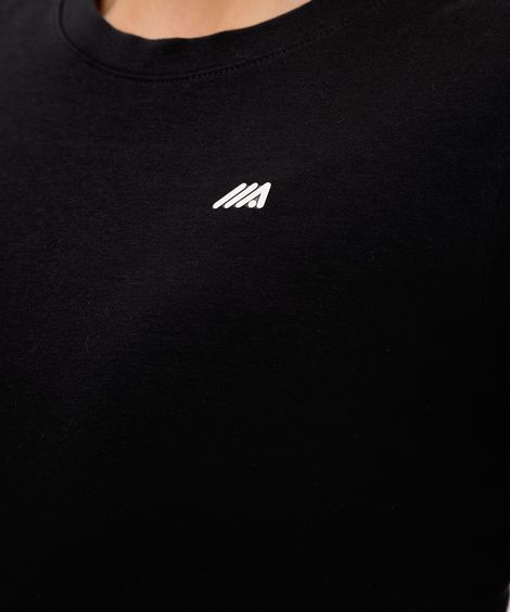 cropped feminino esportivo bicolor preto