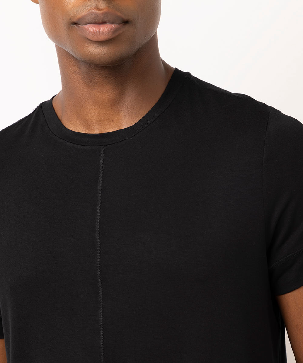 camiseta esportiva masculina yoga preta
