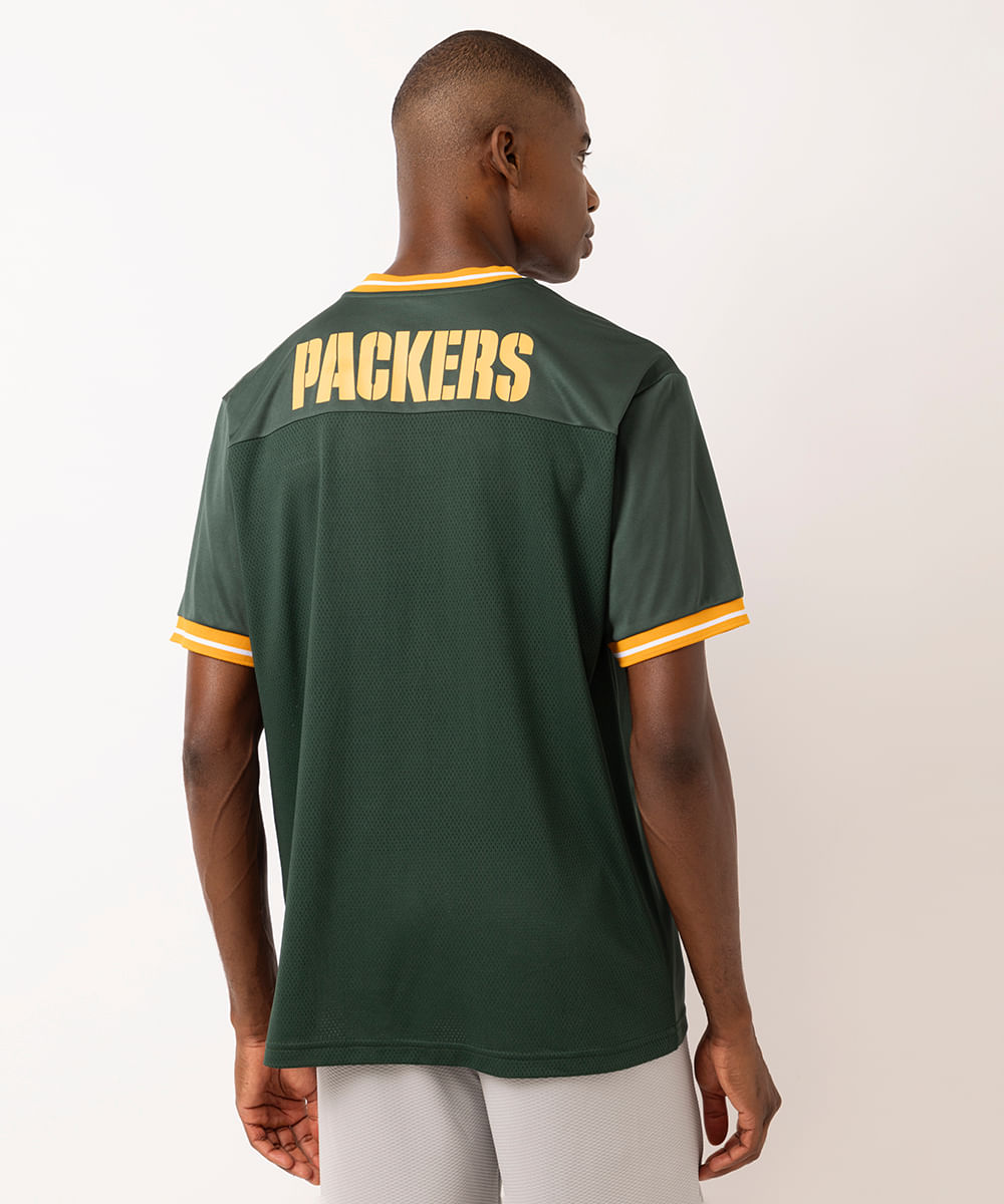 camiseta masculina oversized nfl packers verde