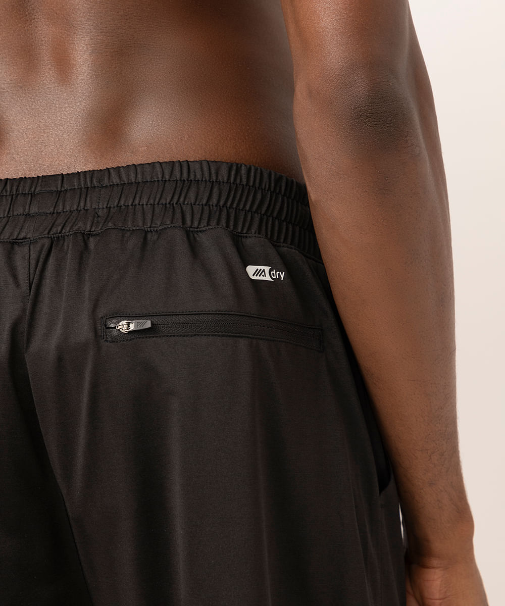 short masculino esportivo preto