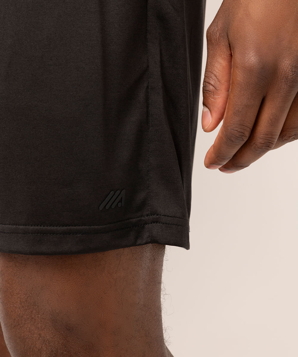 short masculino esportivo preto