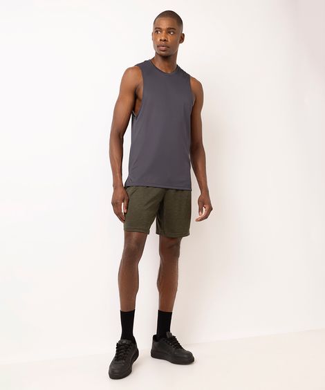 short masculino esportivo com bolso verde