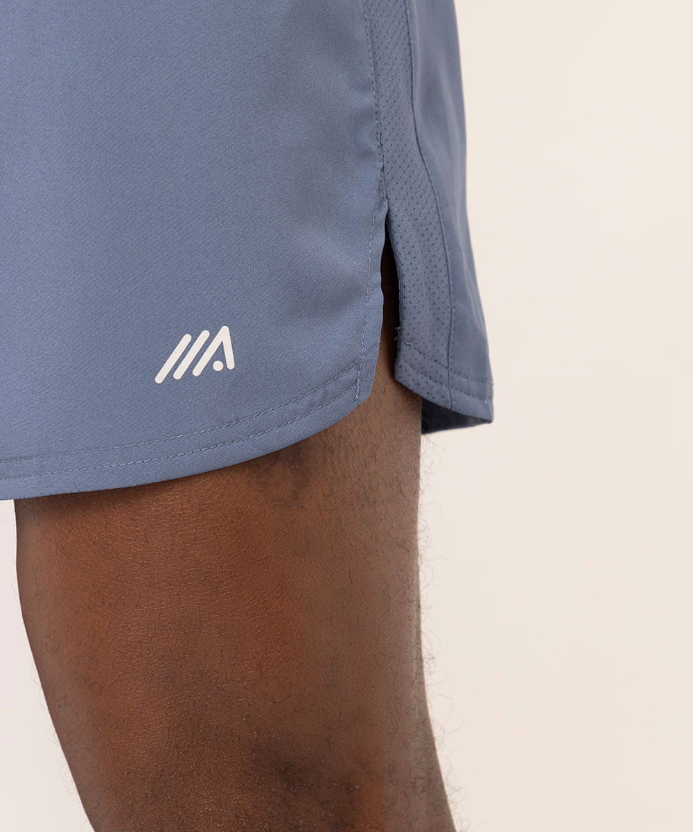 short reto masculino esportivo azul