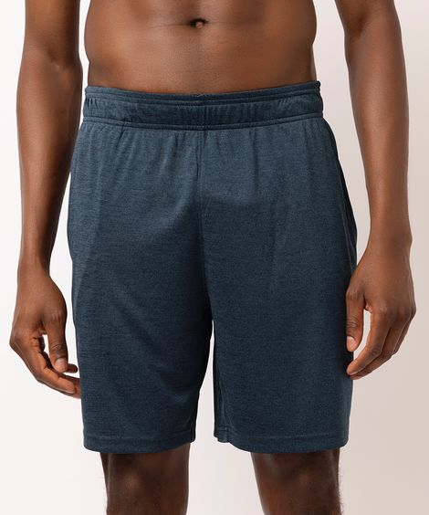 short masculino esportivo com bolso azul