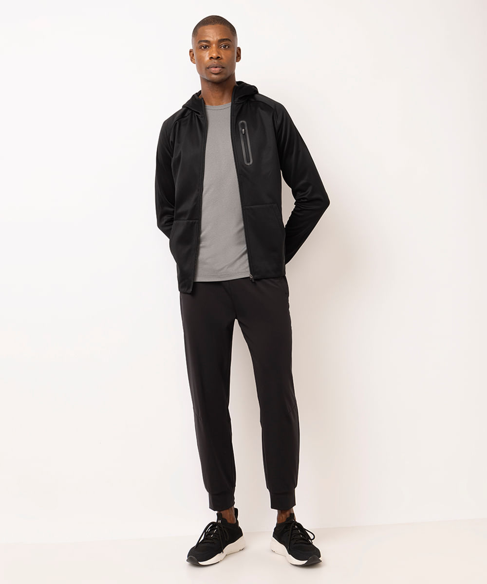 calça jogger masculina esportiva ace preta
