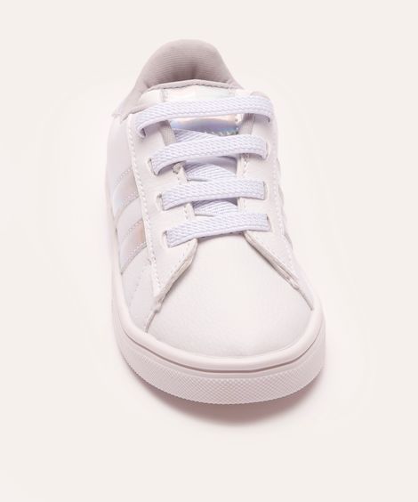 tênis infantil holográfico branco