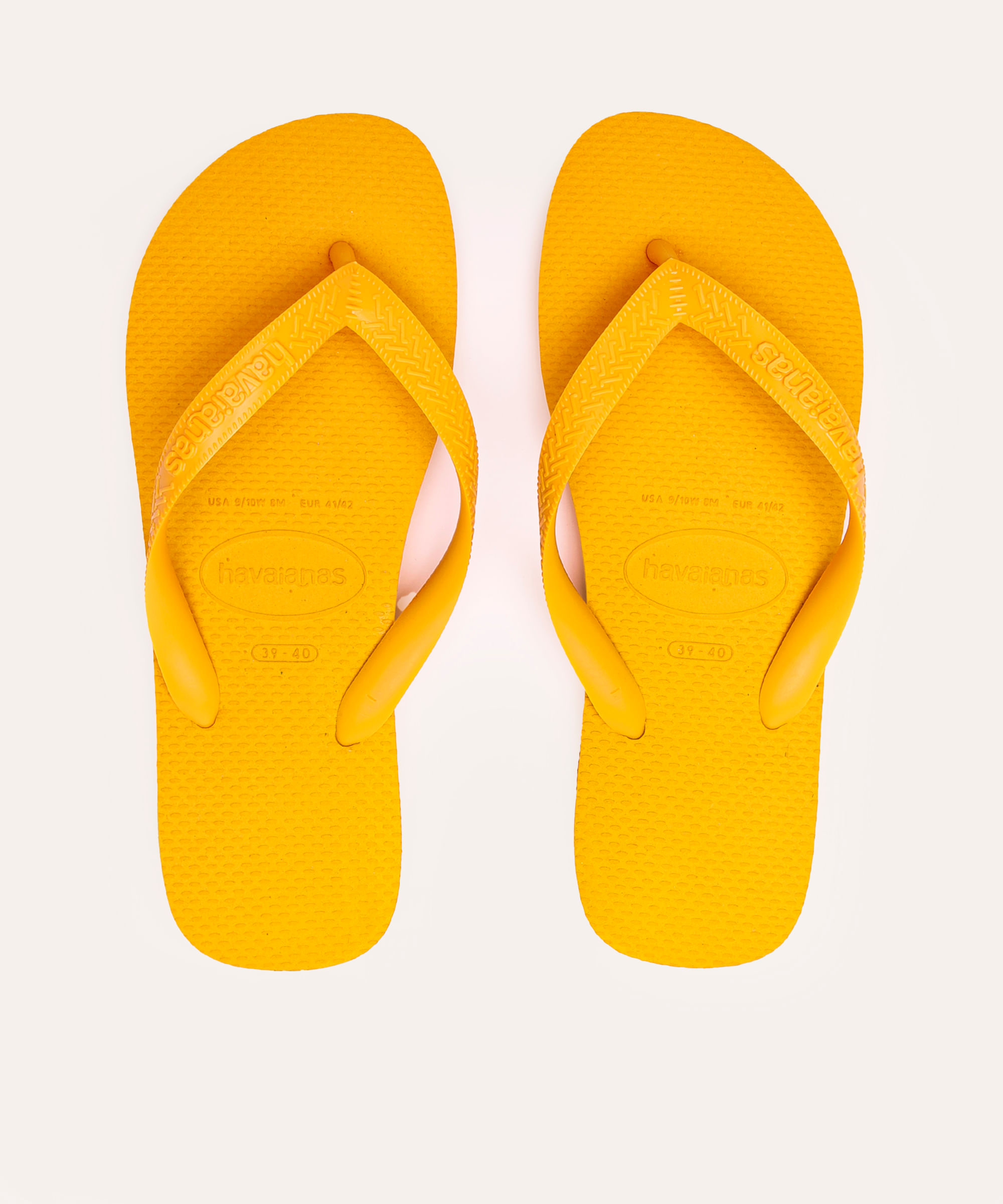 chinelo havaianas top amarelo