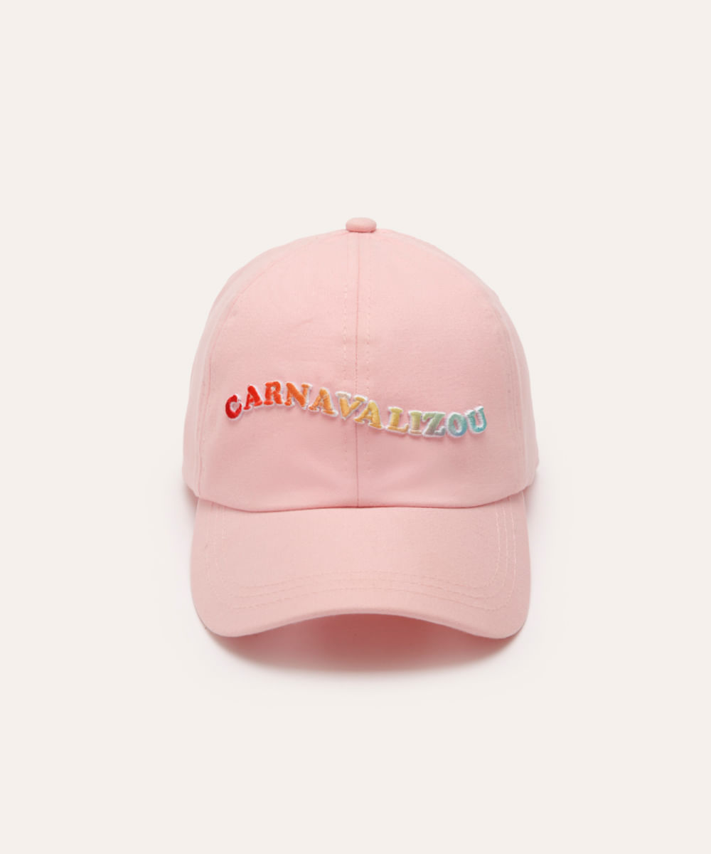 boné aba curva carnavalizou rosa