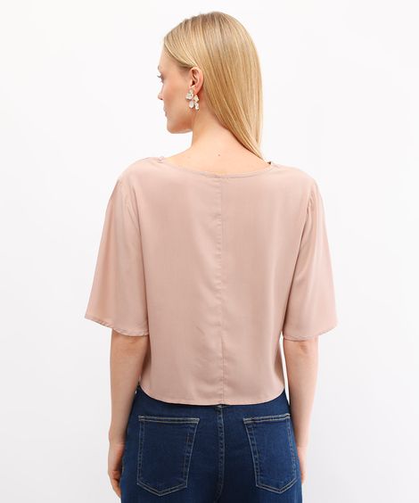 blusa feminina de viscose bege